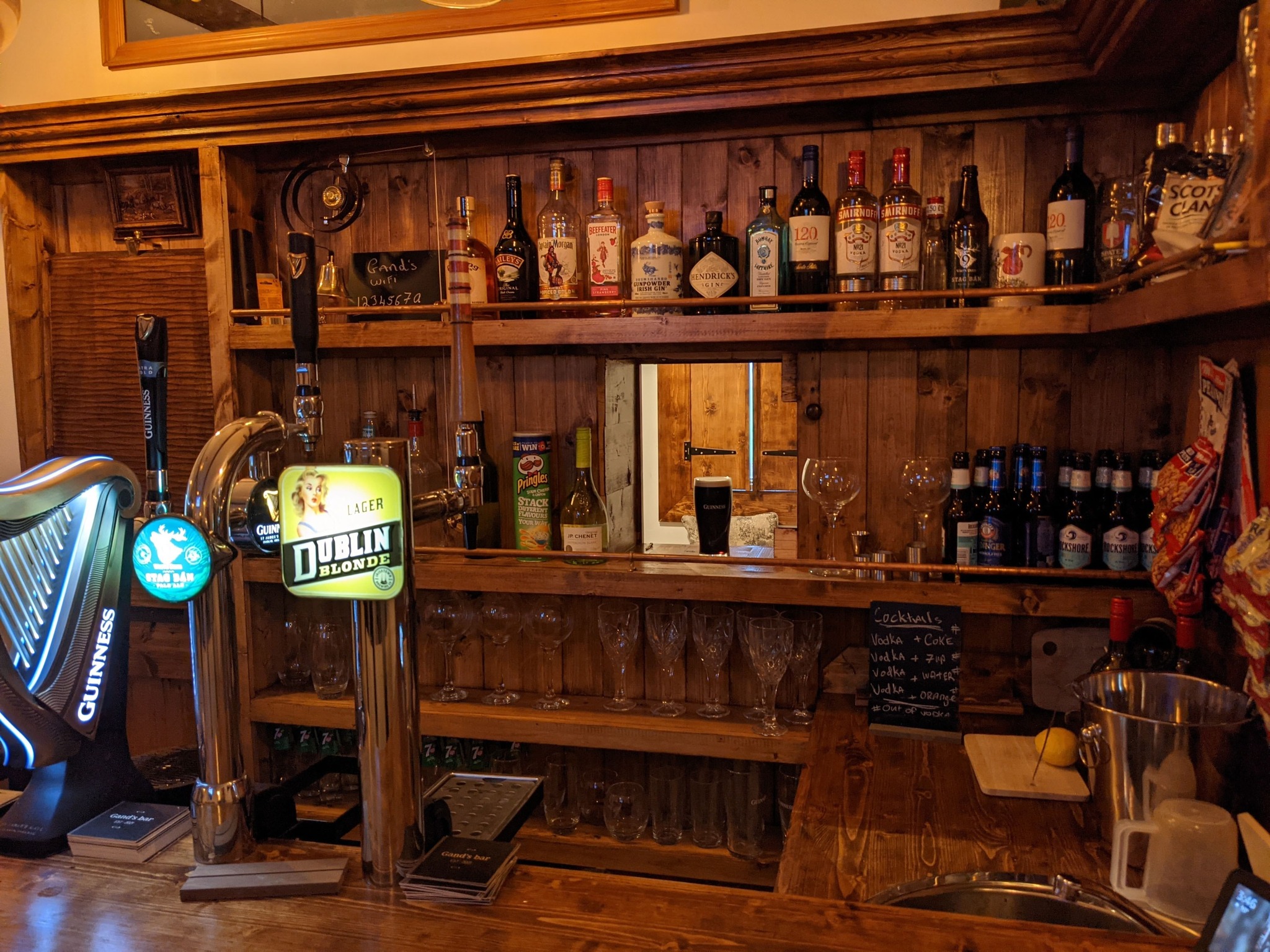 a pub in the back garden